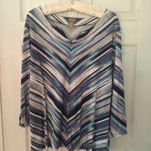 Chico's striped shirt, size 3